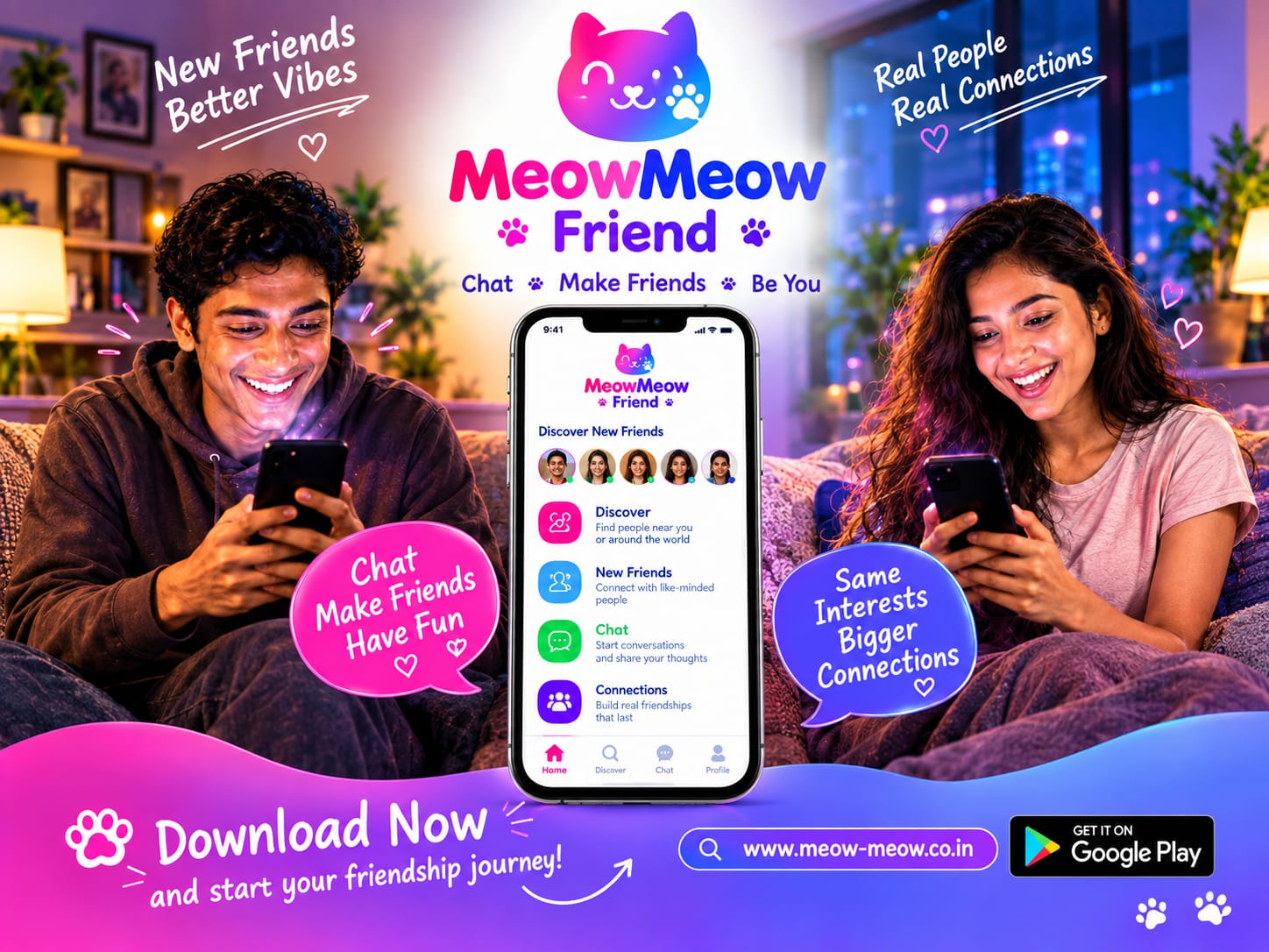 Meow Meow Frnd — make friends online