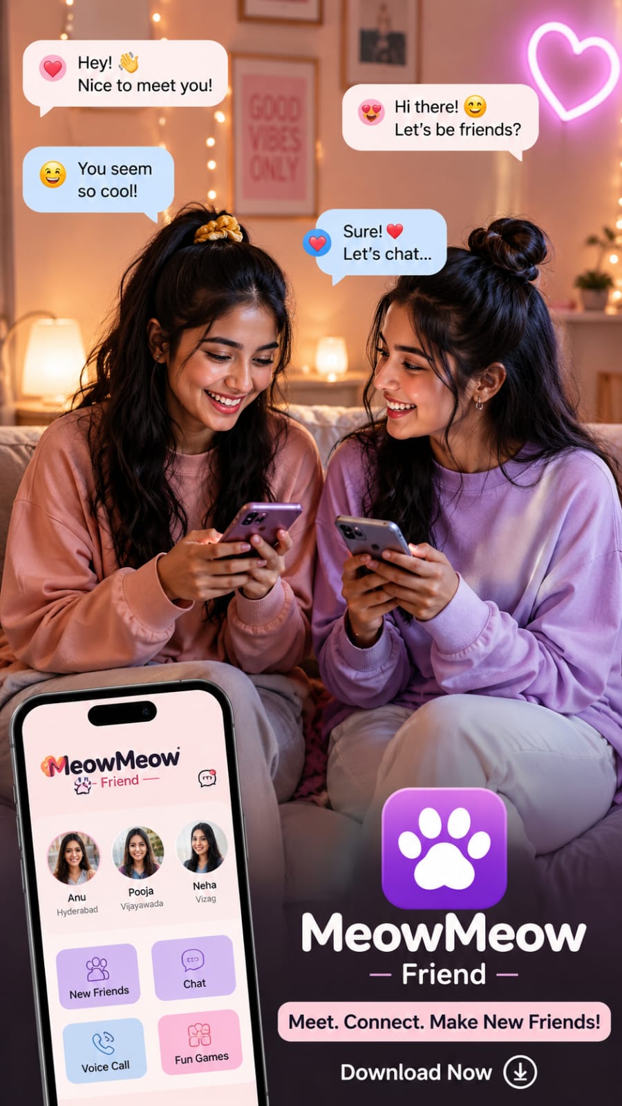 Meow Meow Frnd — make friends online