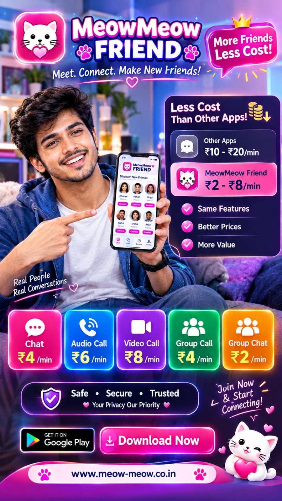 Meow Meow Frnd — make friends online